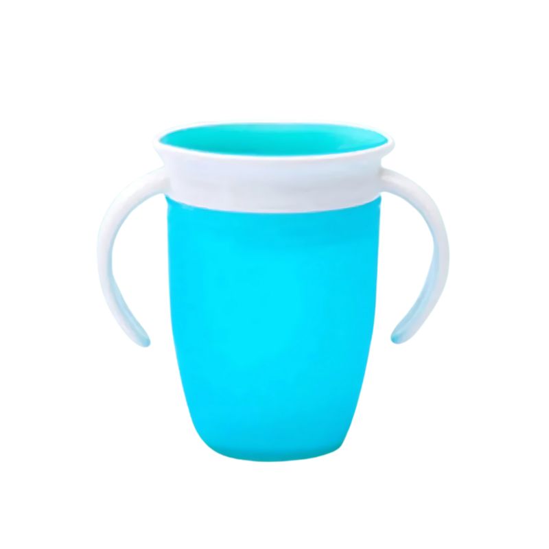Baby Learning Drinking Cup With Double Handle Flip Lid 360 Degrees Can Be Rotated Leakproof Cup Infants Water Cups Bottle