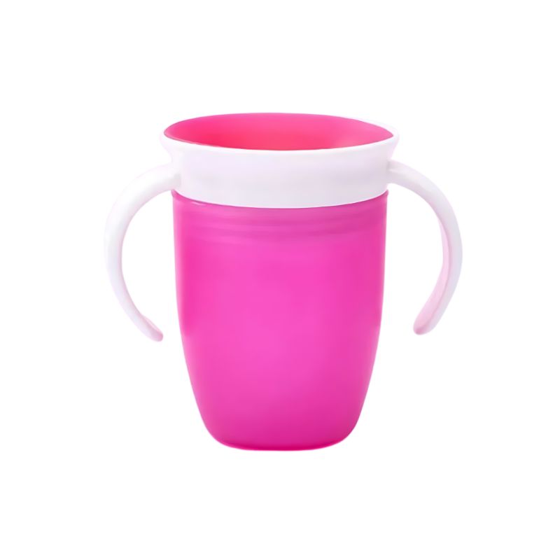 Baby Learning Drinking Cup With Double Handle Flip Lid 360 Degrees Can Be Rotated Leakproof Cup Infants Water Cups Bottle