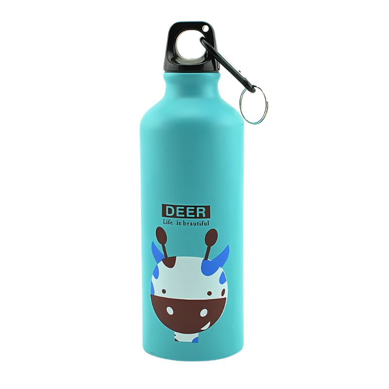 Aluminium Cartoon Sports Mug Cartoon Image Children's Water Cup Stainless Steel Water Bottle with Lid Insulated Mug Coffee Mug