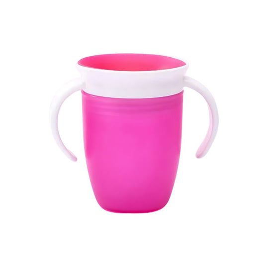Baby Learning Drinking Cup With Double Handle Flip Lid 360 Degrees Can Be Rotated Leakproof Cup Infants Water Cups Bottle
